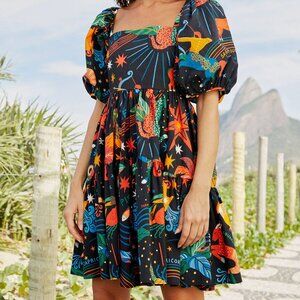 Zodiac Organic Cotton Mini Dress